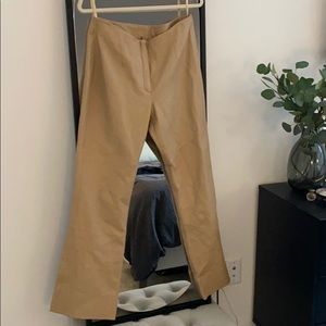 Vintage Tan Leather Pants